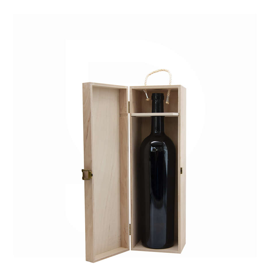Boîte en bois pour bouteille Magnum 1,5 L (1 pièce)
